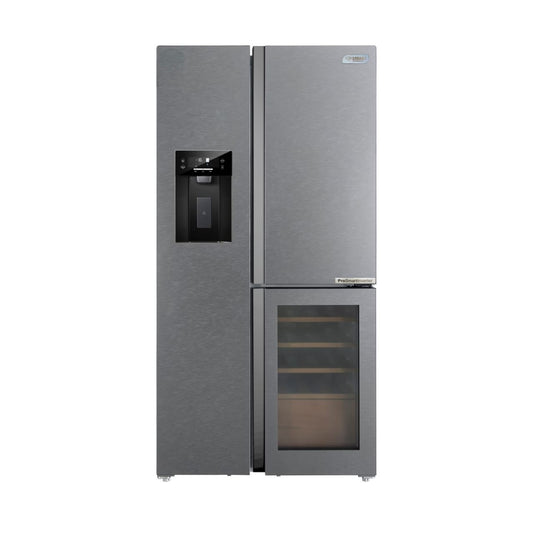 Réfrigérateur Smart Technology Side By Side 3 portes avec fontaine et glacon 548 litres